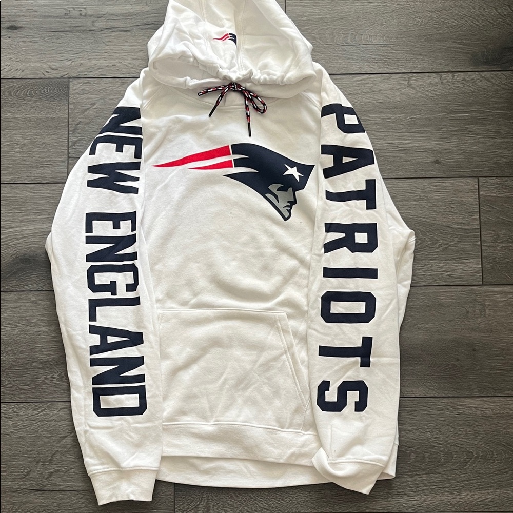 New England Patriots White Hoodie